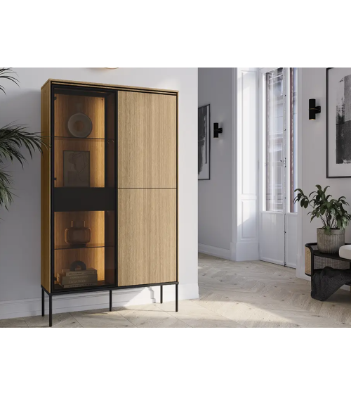 Commode Visso avec vitre - 91cm