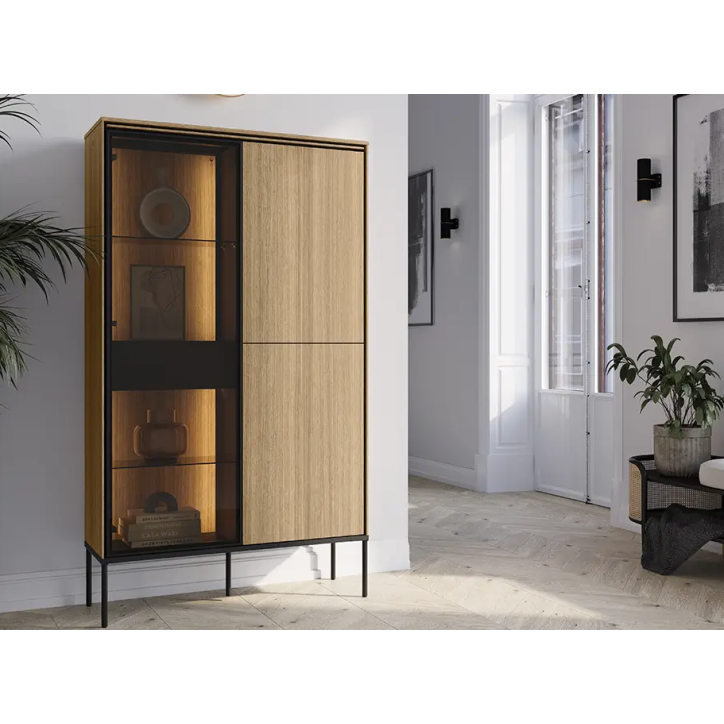 Commode Visso avec vitre - 91cm