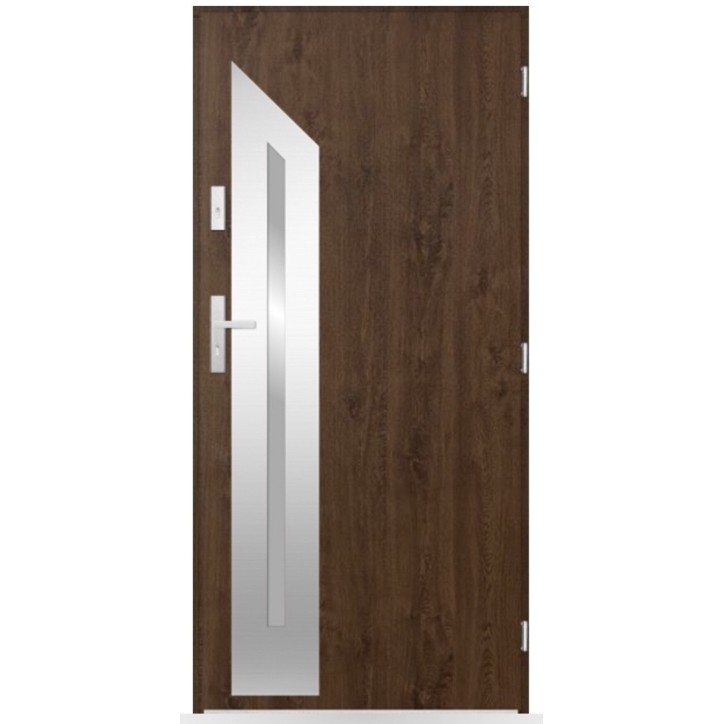 Porte d'entrée Fares 80/90/100cm en acier Porte d'entrée Fares 80/90/100cm en acier