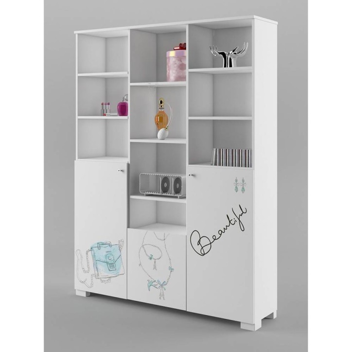 Librería FASHION MINT 150 cm blanco