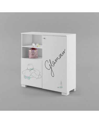 Bibliothèque FASHION MINT,100cm blanc