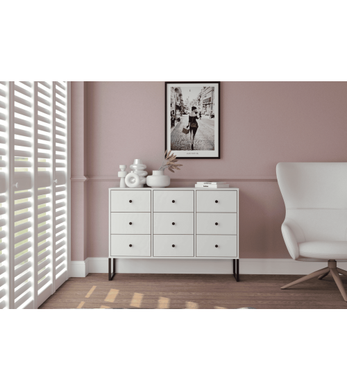 Armoire LINEA 1D3S - blanc