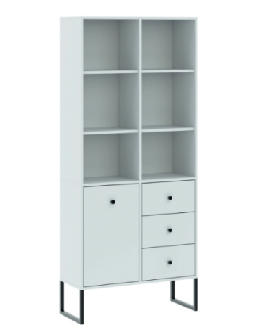 Armoire LINEA 1D3S - blanc