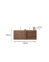 Ensemble salle de bain JUPITER mercure 122 x 53 x 47 cm