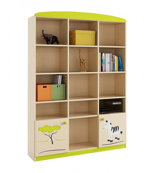 Bibliothèque SAVANNAH, 135cm crème
