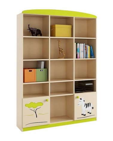Bibliothèque SAVANNAH, 135cm crème