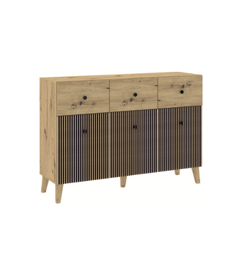 Buffet BERLIN 3 portes, 3 tiroirs