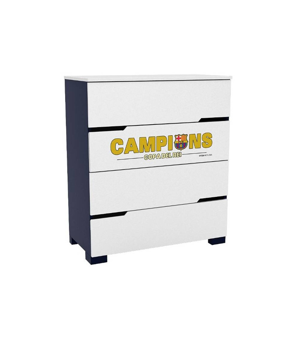 Cassettiera FC BARCELONA, 90 cm, 4 cassetti