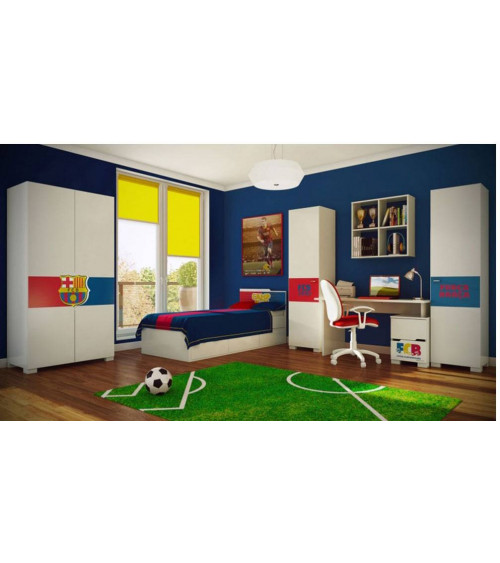 Lit FC BARCELONE , 90 cm