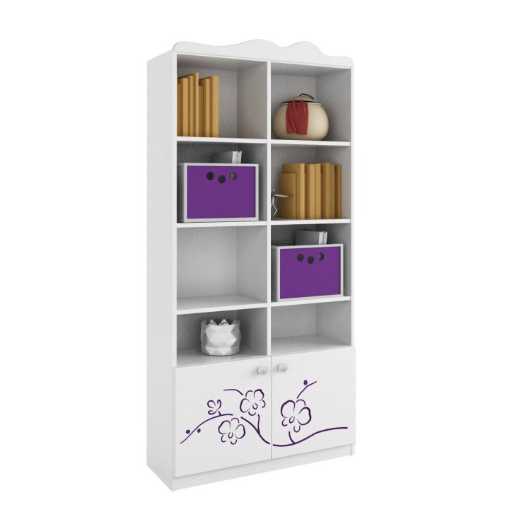 Bibliothèque ORCHID VIOLET, 90 cm
