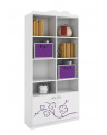 Bibliothèque ORCHID VIOLET, 90 cm blanc