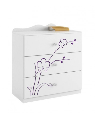 Cassettiera ORCHID VIOLET, 90 cm