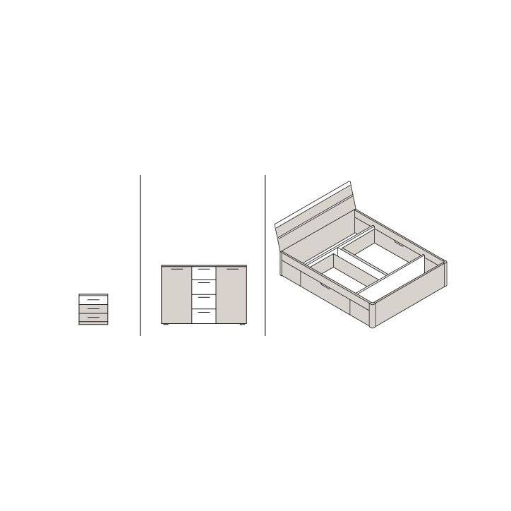 Dormitorio completo BETA 160 x 200 cm