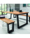 Mesa de carvalho maciço BELLINI 200cm