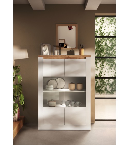 Vitrine ISCHIA 2 portes 117 cm