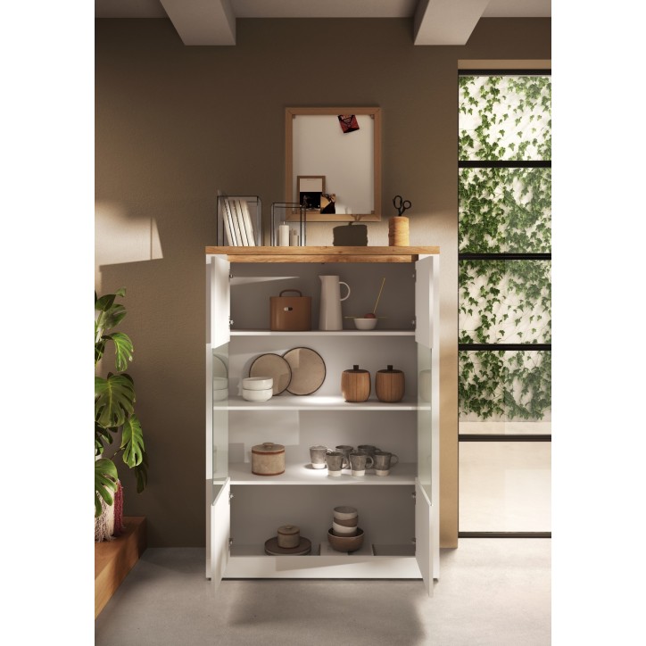 Vitrine ISCHIA 2 portes 117 cm