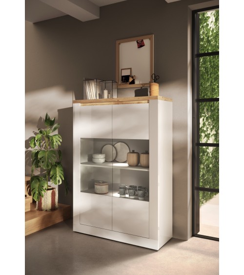 Vitrine ISCHIA 2 portes 117 cm