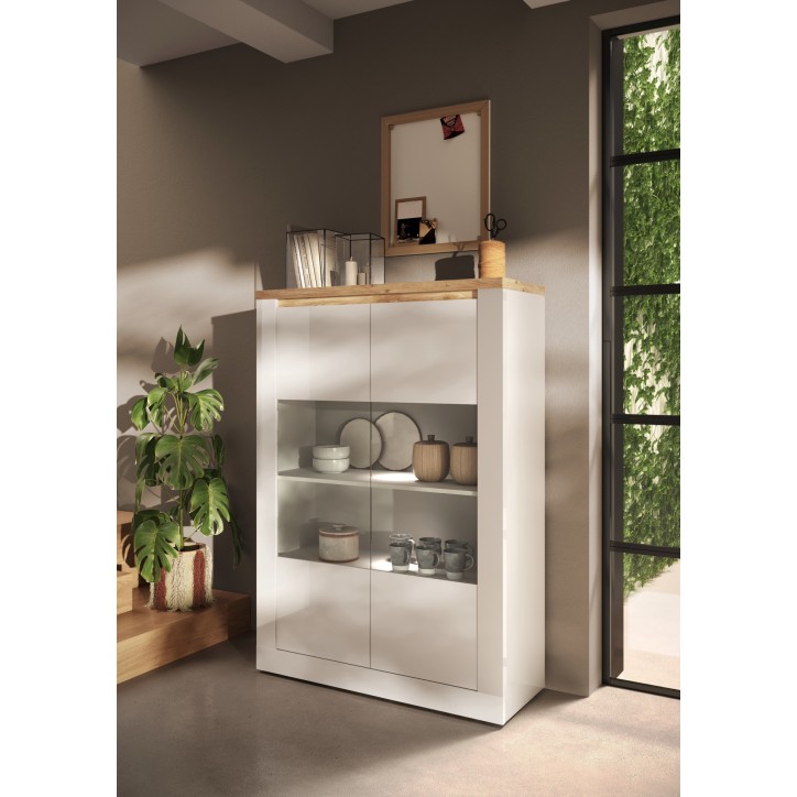 Vitrine ISCHIA 2 portes 117 cm