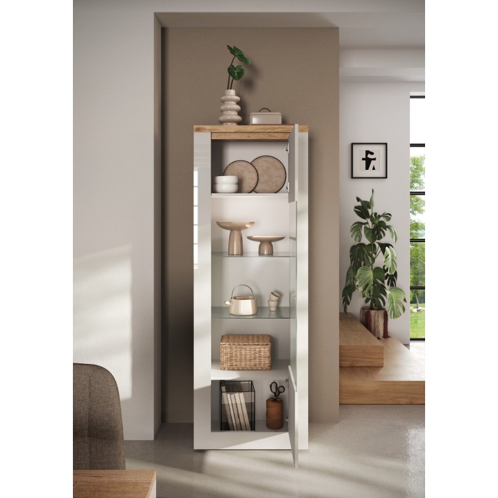 Vitrine 1 porte 71cm -  ISCHIA