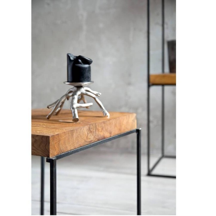 Table basse  KAWO 40 cm acier et bois