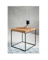 Table basse  KAWO 40 cm acier et bois
