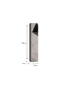 Ensemble salle de bain, meuble suspendu+colonne+miroir+double vasque VITTORIA blanc brillant, 122 x 53 x 47 cm