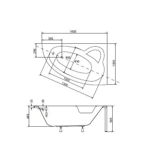 Baignoire NATALIA- baignoire design - mobilier salle de bain design