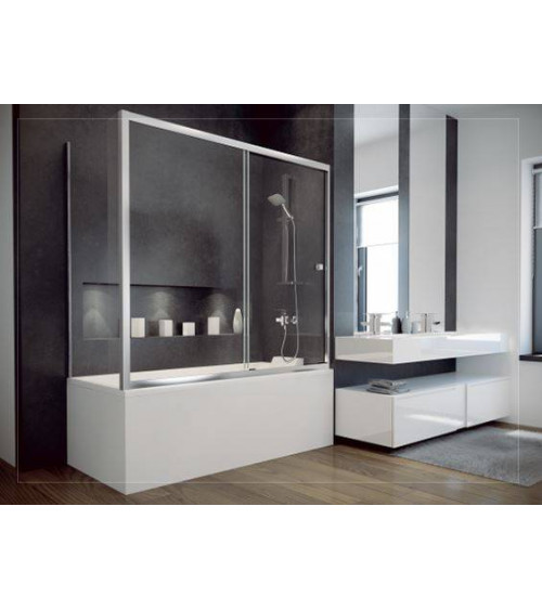Baignoire SLIDE 150 cm x 70 cm avec pare baignoire- baignoire design - mobilier salle de bain design