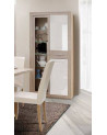 Sala da pranzo completa JULIETTA in rovere chiaro e bianco