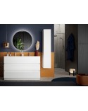 Ensemble salle de bain START blanc brillant, 122 x 86 x 47 cm