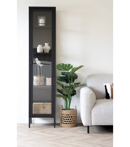 Rangement Brisbane Slim Black 40x35x180 cm