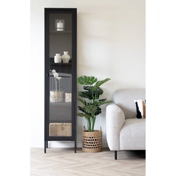 Rangement Brisbane Slim Black 40x35x180 cm