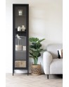 Rangement Brisbane Slim Black 40x35x180 cm