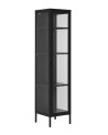 Rangement Brisbane Slim Black 40x35x180 cm
