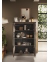 Vitrine 2 portes vitrées Ischia Mercure  - 114x160x43cm