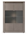 Vitrine 2 portes vitrées Ischia Mercure  - 114x160x43cm