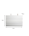 Ensemble salle de bain START blanc brillant, 122 x 86 x 47 cm