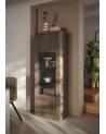 Vitrine 1 porte vitrée Ischia Mercure - 67x192x43cm