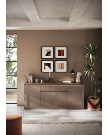 Buffet 4 portes, 1 tiroir Ischia Mercure - 207x88x43cm