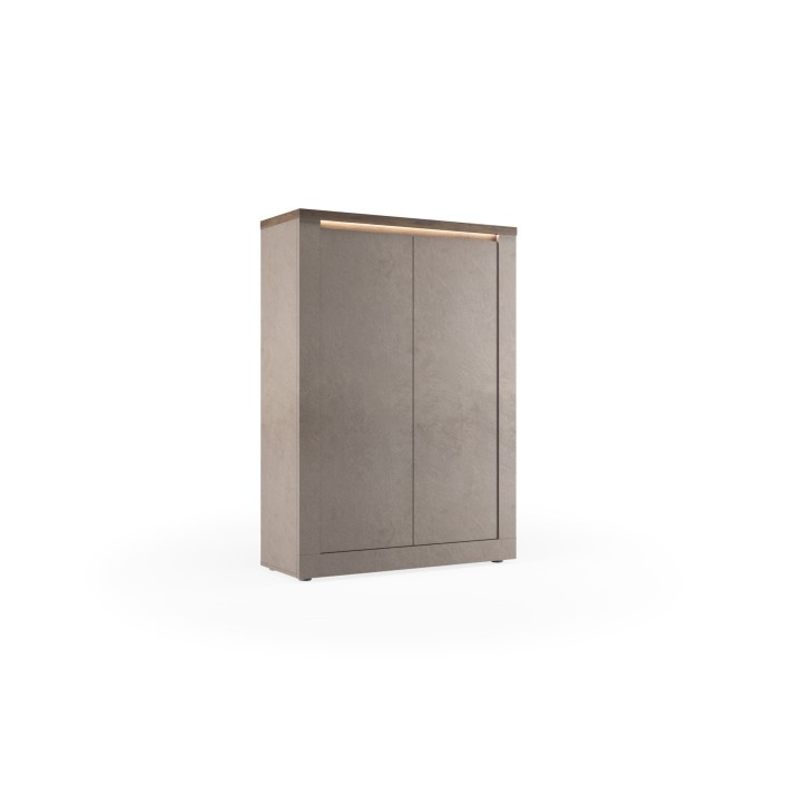 Vitrine 2 portes Ischia Mercure - 114x160x43cm