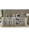 Buffet Rio blanc - 4 portes - 241 x 42 x 84 cm
