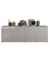 Buffet Rio blanc - 4 portes - 241 x 42 x 84 cm
