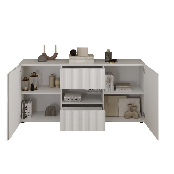 Buffet Rio blanc - 2 portes, 2 tiroirs - 181 x 84 x 42cm