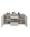Buffet Rio blanc - 2 portes, 2 tiroirs - 181 x 84 x 42cm