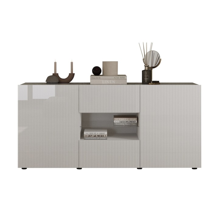 Buffet Rio blanc - 2 portes, 2 tiroirs - 181 x 84 x 42cm