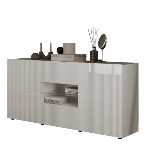Buffet Rio blanc - 2 portes, 2 tiroirs - 181 x 84 x 42cm