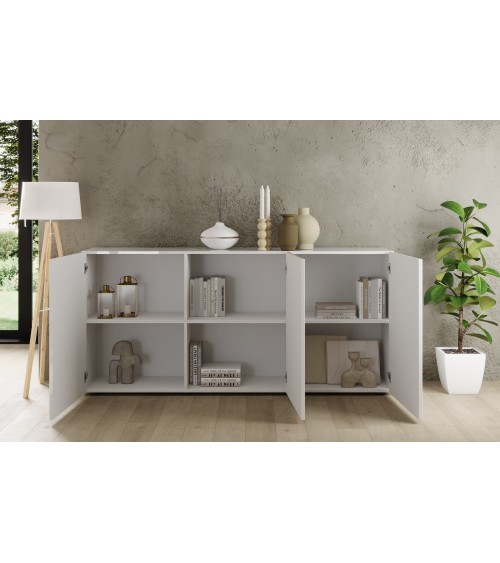 Buffet Rio blanc 3 portes - 181 x 42 x 84 cm