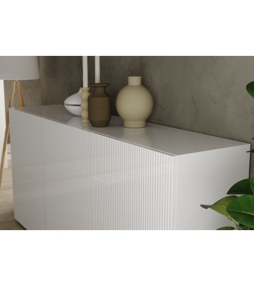 Buffet Rio blanc 3 portes - 181 x 42 x 84 cm
