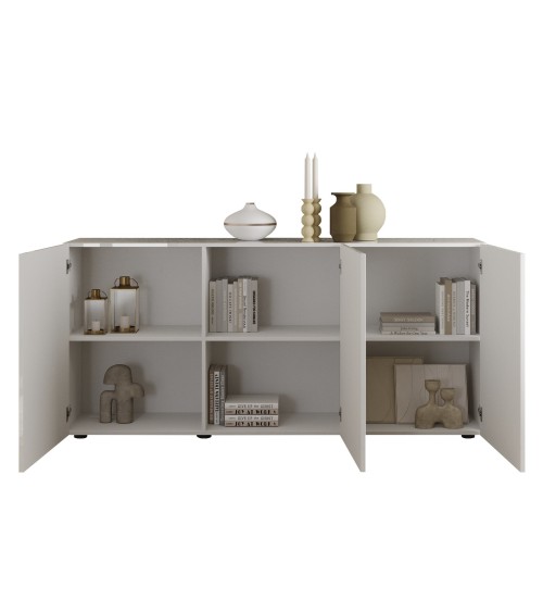 Buffet Rio blanc 3 portes - 181 x 42 x 84 cm