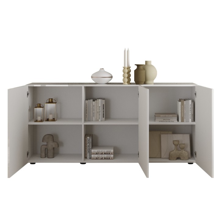 Buffet Rio blanc 3 portes - 181 x 42 x 84 cm